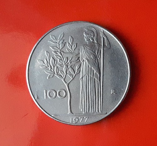 100 lire 1977 - 100, del
