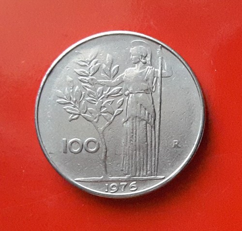 100 lire 1976 errore l - lire, del