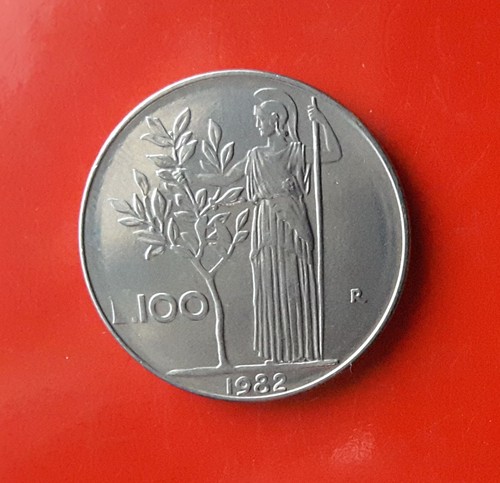 100 lire 1982 errore - errore, taglio