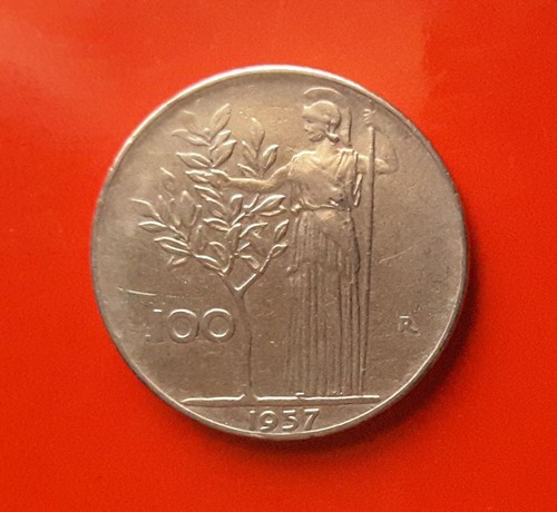 100 lire 1957 - l, del