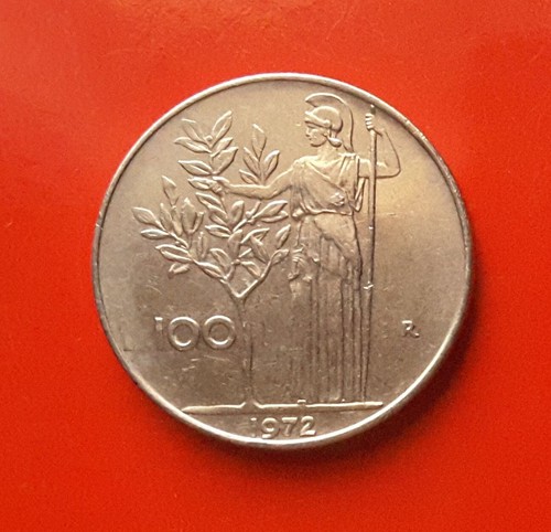 100 lire 1972 errore l - 1972, del