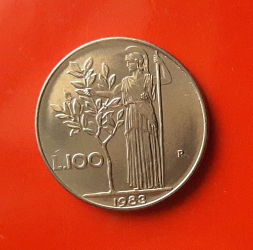100 lire 1983 errore - lire, barra