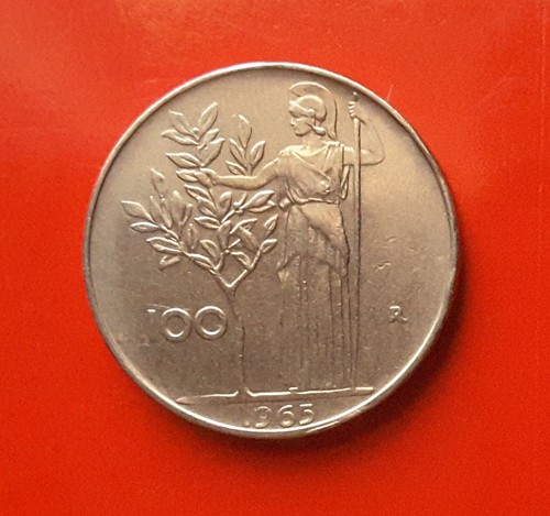 100 lire 1965 errore l - l, del