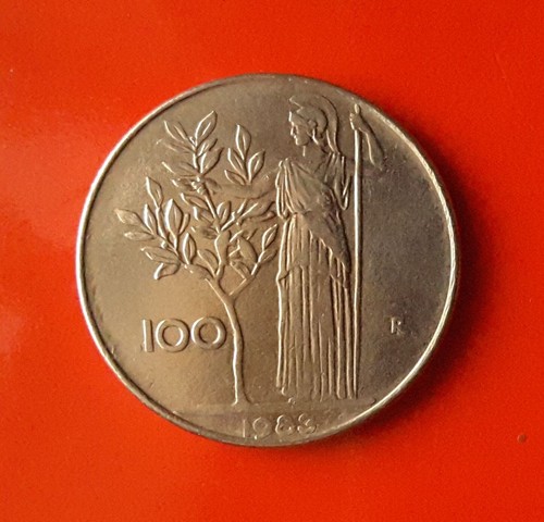 100 lire 1983 errore del - lire,