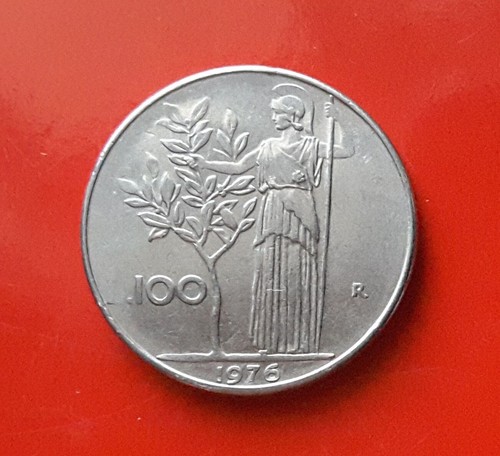 100 lire 1976 errore l - l, del