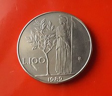 100 LIRE 1989 ERRORE CARENZA