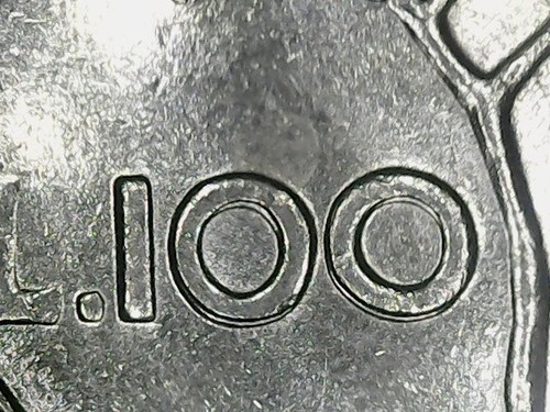 100 lire 1986 errore - lire,