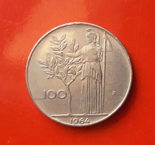 100 lire 1964 errore l - lire,