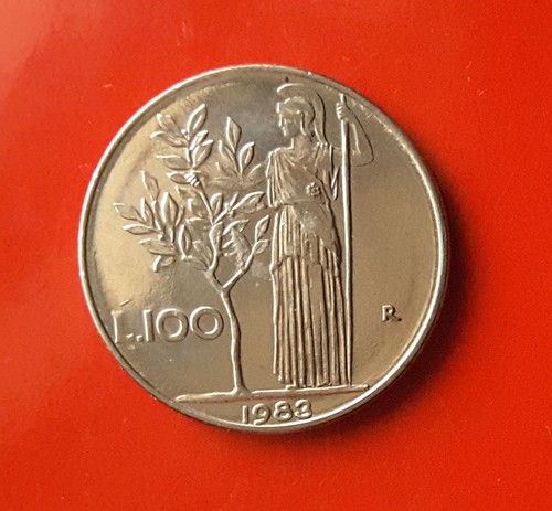 100 lire 1983 errore - 100, barra