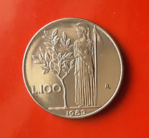 100 lire 1983 errore barra - lire,