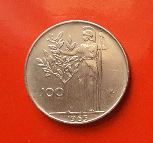 100 lire 1965 errore l - 1965,