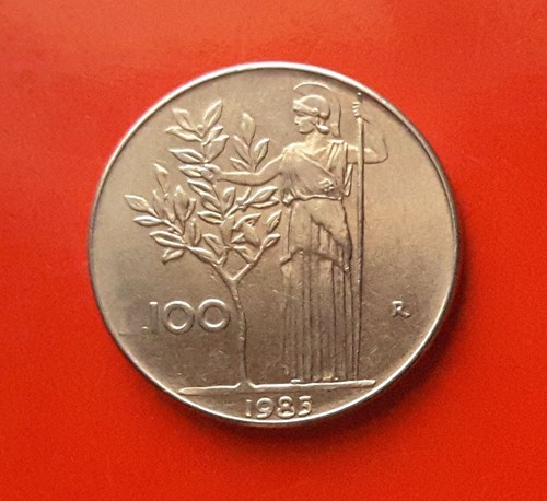 100 lire 1985 errore - l, del