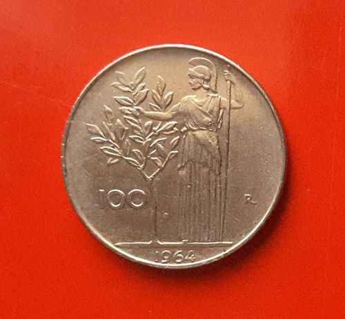 100 lire 1964 errore l - lire,