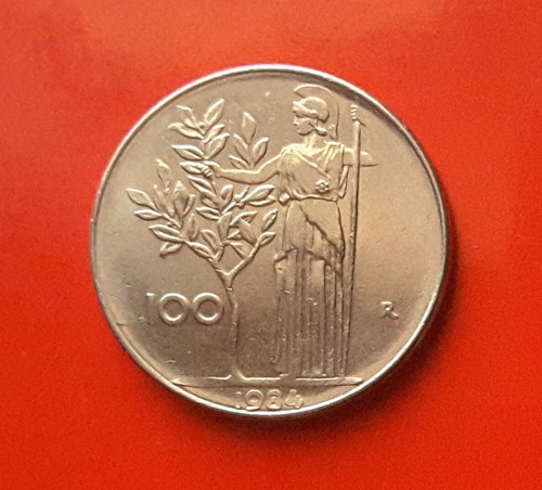 100 lire 1984 errore l - -, del