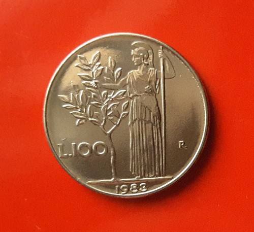 100 lire 1983 - -, barra