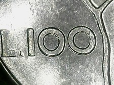 100 LIRE 1989 ERRORE - VALORE