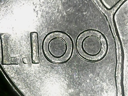 100 lire 1989 errore - 100,